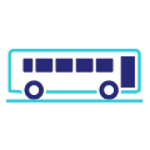 Icoon van een bus. Icoon van een bus.